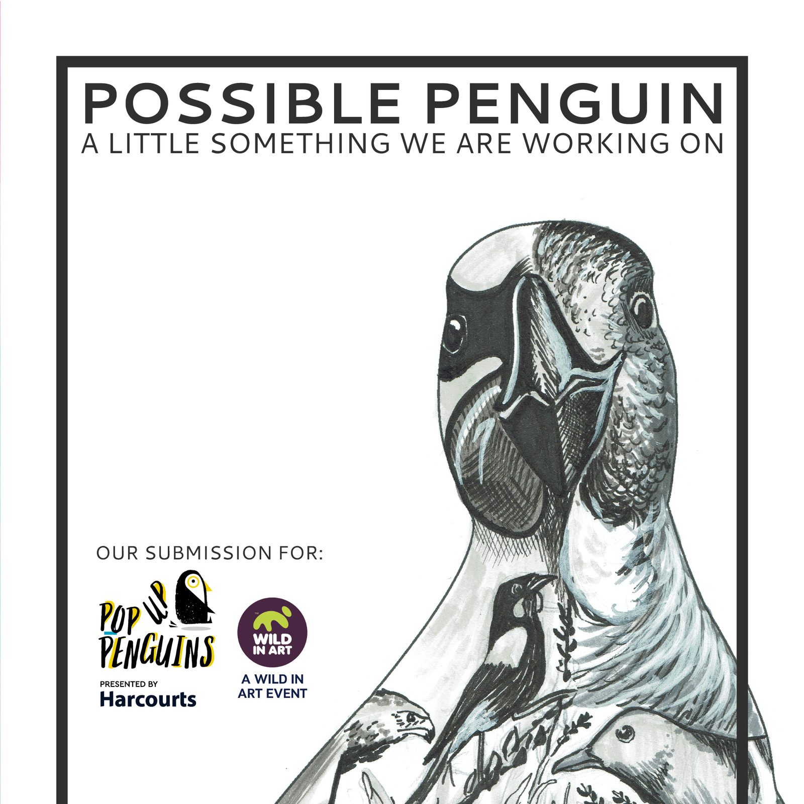 Birds of a Feather — 'Possible Penguin' design proposal graphic shared ahead of the final reveal
